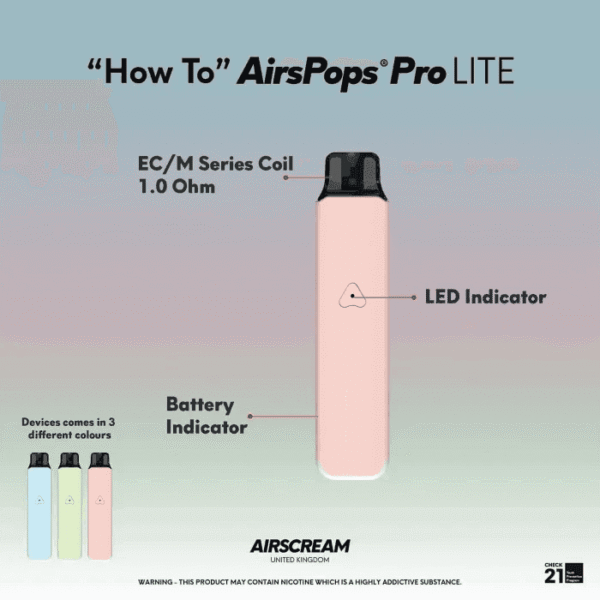 AIRSCREAM AIRSPOPS PRO LITE 氣泡電子煙主機：圖片 3